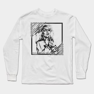 Debbie'Blondie'Harry in Black & White Frame Concept Long Sleeve T-Shirt